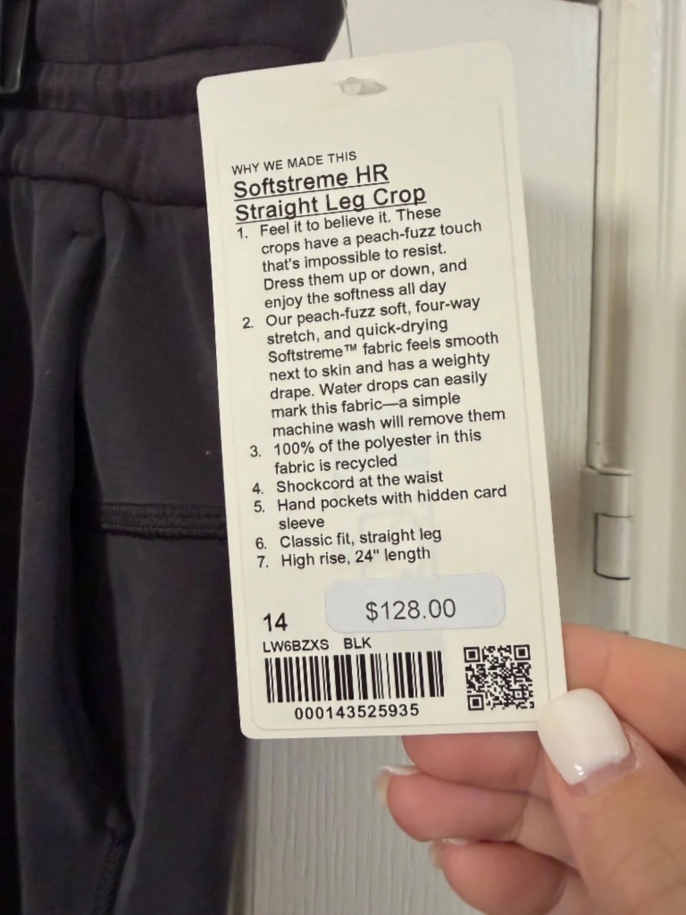 Lululemon wide leg crop pant